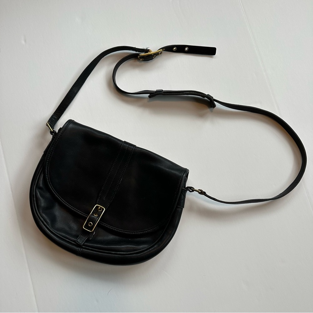 Coach Small Black Leather Purse / Satchel